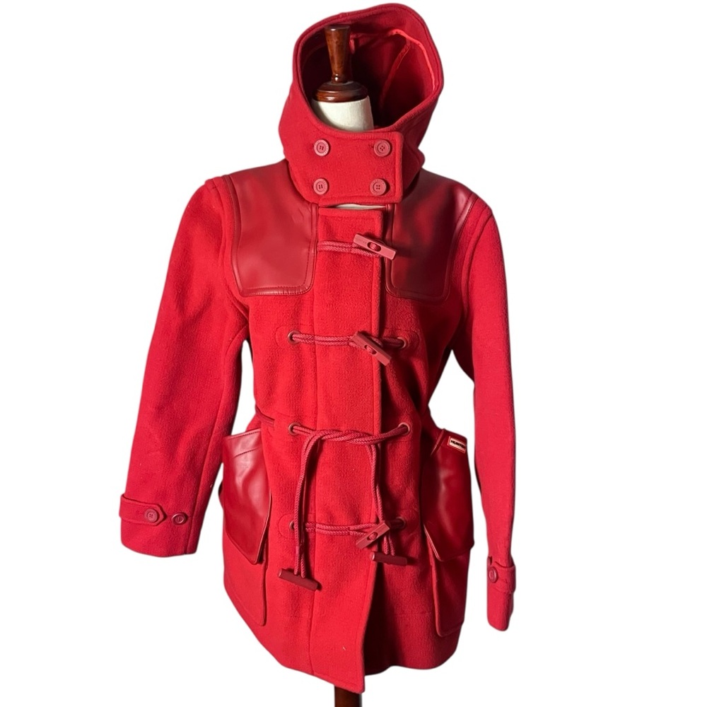 Hunter Wool Duffel Coat with Hood‎ Medium
